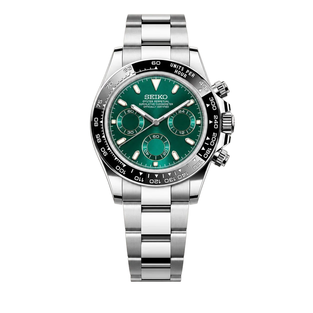 Luxury Green Dial Chronograph Watch